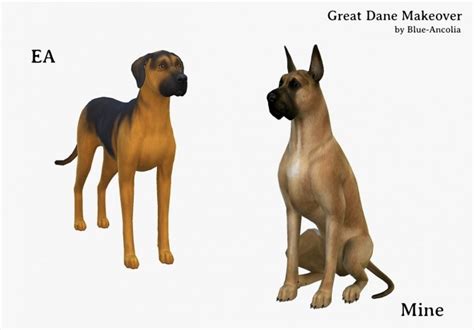 Great Dane Makeover First Version At Blue Ancolia Sims 4 Updates