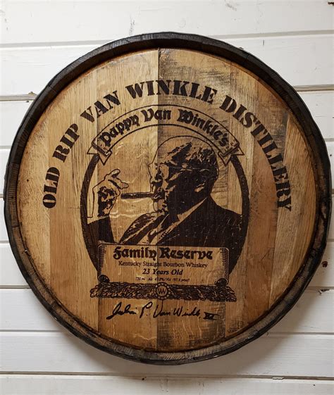 Pappy Van Winkle Bourbon Barrel Head Buffalo Trace Bourbon Whiskey