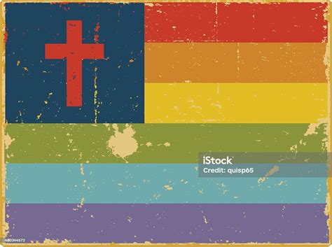 Gay Christian Flag Stock Illustration Download Image Now Gay Person