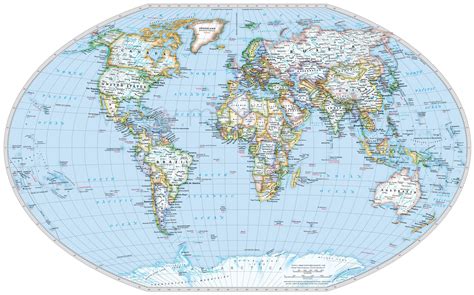 World Map In Detail With Countries Map Of World