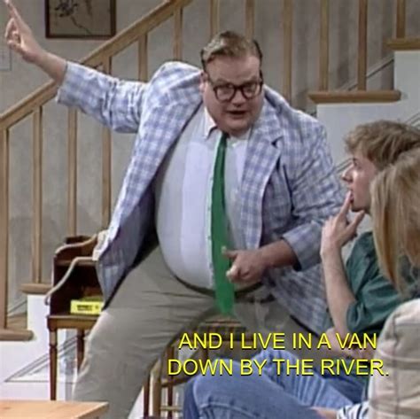 Snl Chris Farley Living In A Van Down By The River Halloween