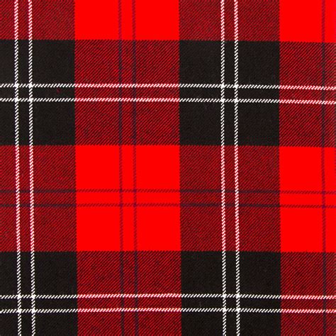 Ramsay Red Modern Heavy Weight Tartan Fabric Lochcarron Of Scotland