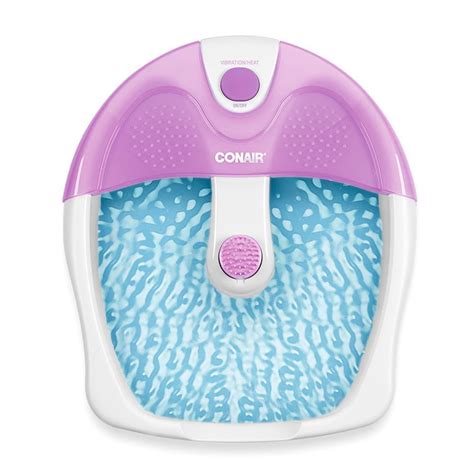 Conair Foot Spa Pedicure Spa With Soothing Vibration Massage Lavender White