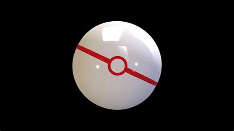 Premier Ball Pokémon Buy Royalty Free 3d Model By Aldo Aldoay