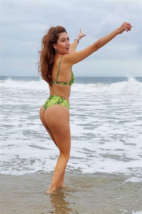 Blanca Blanco In Green Bikini Heads To The Beach In Malibu Gotceleb