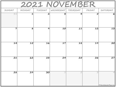 Please note that our 2021 calendar pages are for your personal use only, but you may always invite your friends to visit our website so they may browse our free printables! November 2021 calendar | free printable calendar templates