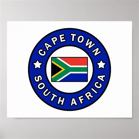 Cape Town South Africa Poster Zazzle