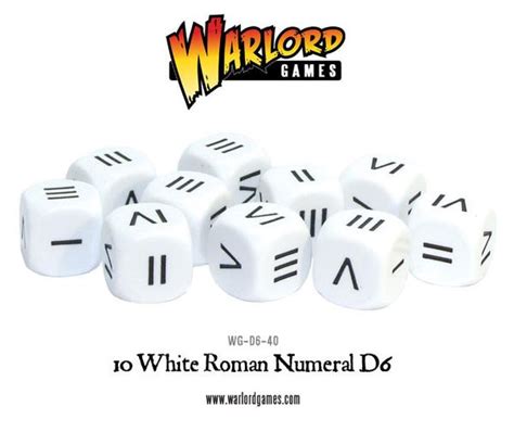 Roman Numeral Dice Warlord Games