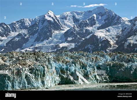 Hubbard Glacier Disenchantment Bay Inside Passage Alaska Usa Stock