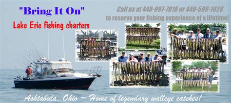 Welcome to osprey lake erie fishing charters, fishing the western basin of lake erie all the way to lorain, ohio including the canadian waters. What to bring