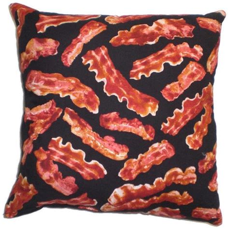 Bacon Decorative Throw Pillow Home Decor Food Geekery Pillows