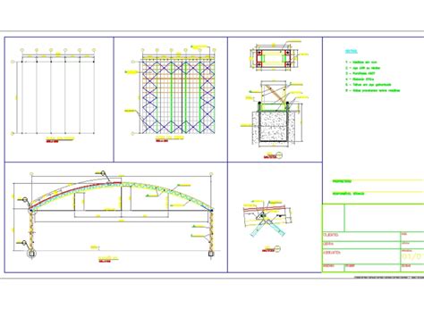 Estructura metálica de cubierta en AutoCAD CAD 248 83 KB Bibliocad