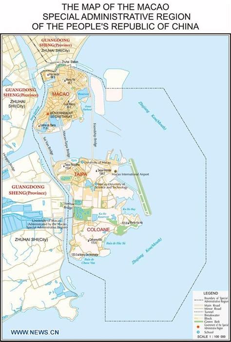 China Releases New Map Of Macao Sar Shanghai Daily