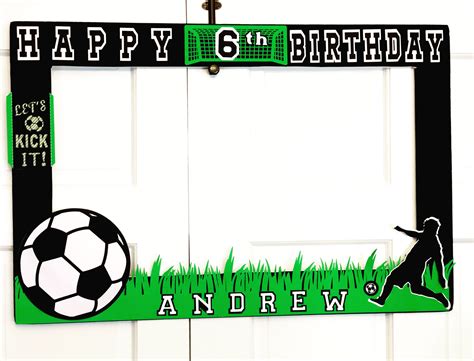 Soccer Photo Prop Frame Soccer Birthday Parties Birthday Photo Props