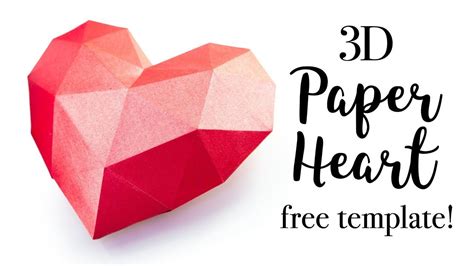 3d Paper Heart Tutorial Valentines Day Diy Paper Kawaii Origami