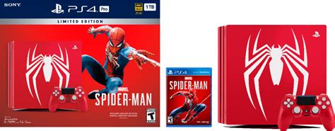 Best Buy Sony Playstation 4 Pro 1tb Limited Edition Marvels Spider