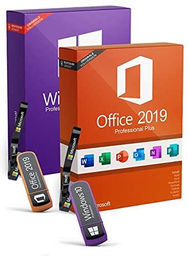 Windows 10 Professional Office 2019 Professional Plus Bundle Mit USB