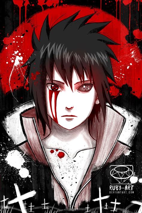 Sasuke Uchiwa By Ruby Art Anime Naruto Sasuke Uchiha Shippuden