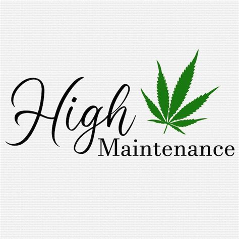 High Maintenance Svg Png  Instant Download Cut File Etsy