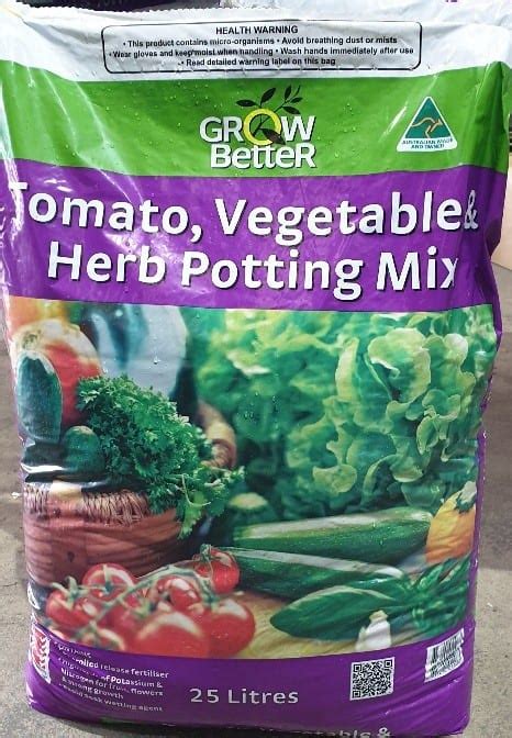 Potting Mix Tomato Herb Vegie 25lt Garden Feast
