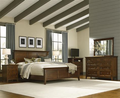 Case pieces feature solid wood drawer boxes with corner block braces for added durability, english dovetail. AAmerica Westlake Queen Panel Bed | Rooms and Rest ...