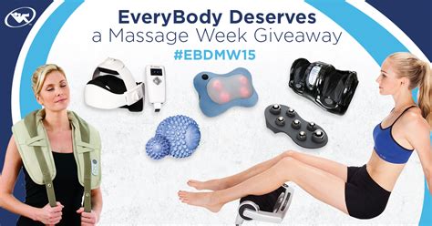Join Relaxtheback In Celebrating Everybody Deserves A Massage Week During Our Daily Giveaway