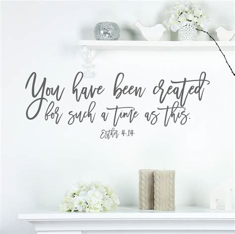 Esther 414 For Such A Time As This Bible Verse Wall Decal