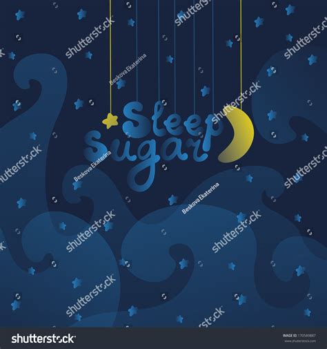 Vector Background Night Sky Clouds Stars Stock Vector Royalty Free