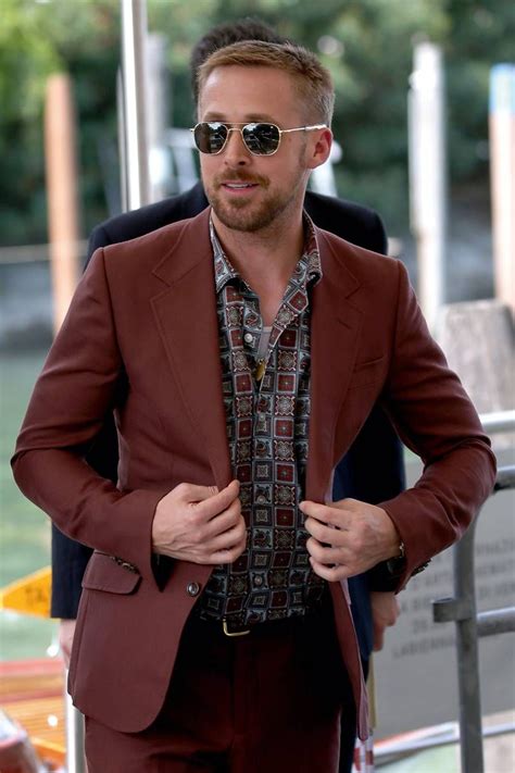 Estilo Ryan Gosling Ryan Gosling Style Mens Vest Mens Suits Moda Casual Hollywood Movies
