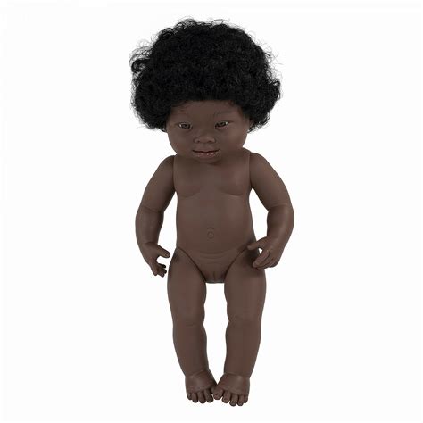 Miniland Schwarze Puppe Mit Down Syndrom 38cm Diversity Spielzeug