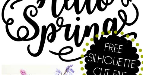 Free Hello Spring Silhouette Studio Design - Silhouette School
