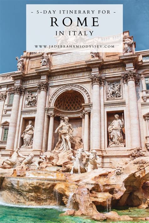 5 Day Rome Itinerary Rome Travel Summer Travel Destinations Rome