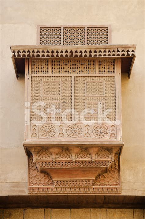 Traditional Carved Wood Window In Cairo Egypt Stock Photo Royalty