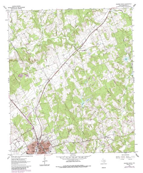 Hearne North Topographic Map Tx Usgs Topo Quad 30096h5