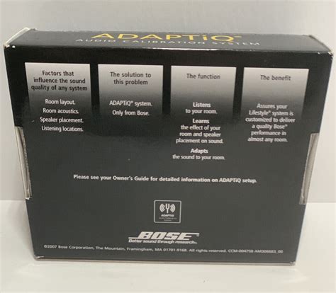 Bose Adaptiq Audio Calibration System Lifestyle Headset Open Box Ebay