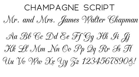 It helps to organize large font collections more effectively. Champagne Script Font | Lettering alphabet fonts, Script ...