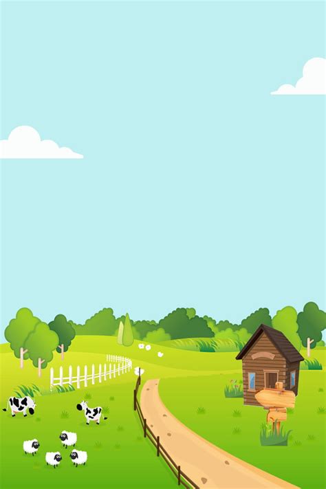 Farmhouse Rustic Style Poster Background Material Farm Manor Farming