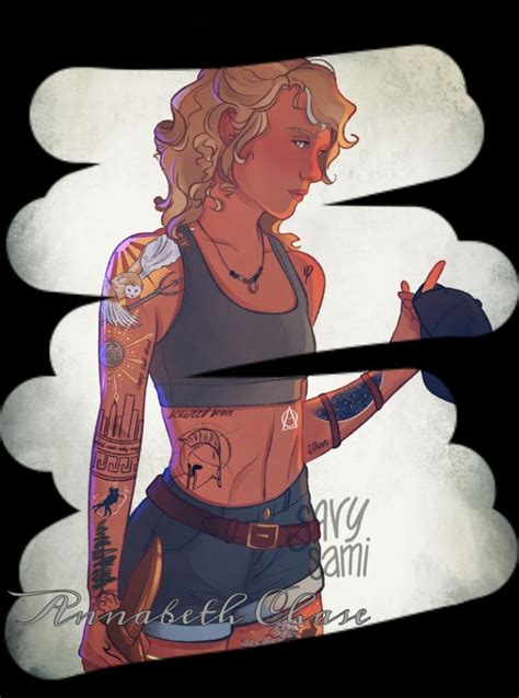 Annabeth With Tattoos Her Is Do Olimpo Semideuses Personagens