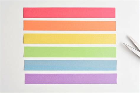 Rainbow Craft How To Make Paper Strip Rainbows