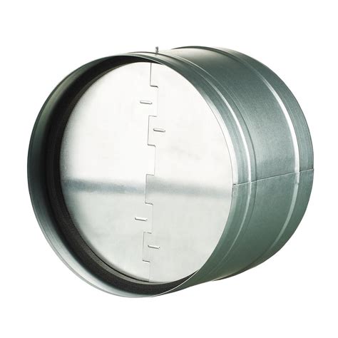6 In Back Draft Damper Rubber Seal Ventilation Galvanized Steel Round