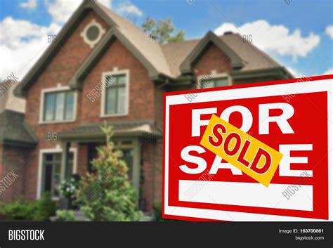 Home Sale Sign Image And Photo Free Trial Bigstock