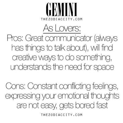 Gemini As Lovers Pros And Cons For More Information On The Zodiac