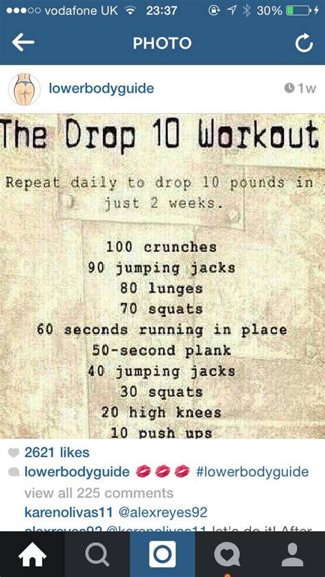 Drop Ten Workout Drop 10 Workout Fitness And Nutrition Workout
