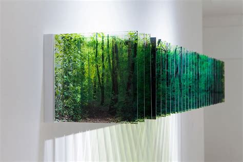 Three Dimensional Landscapes Formed With Layered Acrylic Photographs By