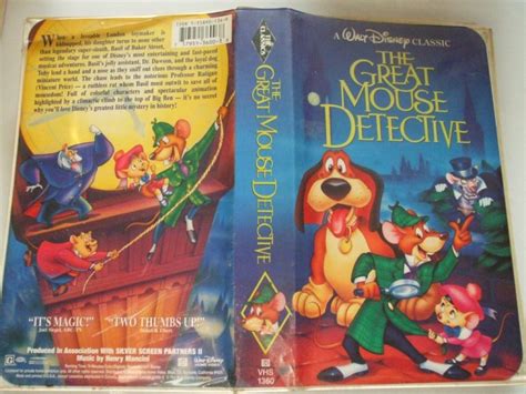 The Great Mouse Detective Vhs Walt Disney Black Diamond Classic