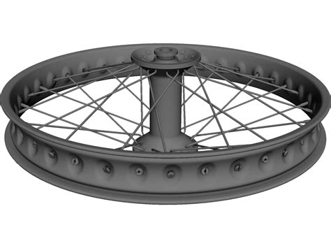 Bmx Spoked Wheel Cad Model 3dcadbrowser