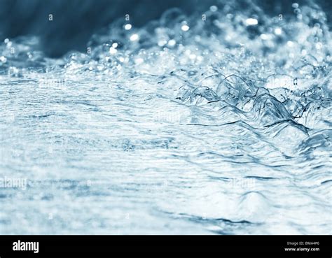 Water Stream Soft Blue Tint Stock Photo Alamy