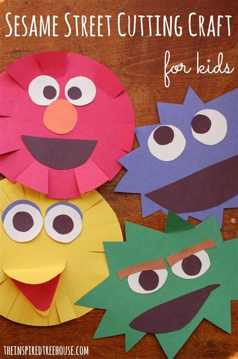 Simple Sesame Street Craft For Kids The Inspired Treehouse
