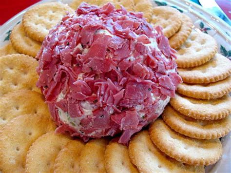 Chipped Beef Cheeseball Recipe Just A Pinch Recipes