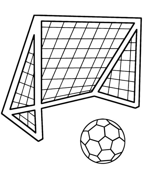 Soccer Goal Coloring Pages